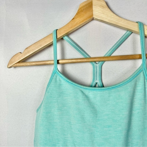 Lululemon Ivivva Teal Blue Fitted Racerback Athletic Tank Top 14 - Picture 3 of 4